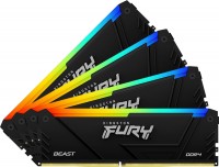 Photos - RAM Kingston Fury Beast DDR4 RGB 4x8Gb KF436C17BB2AK4/32