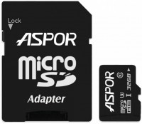 Photos - Memory Card Aspor MicroSDHC UHS-III Class 10 + SD adapter 32 GB
