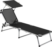 Photos - Outdoor Furniture Bo-Camp Sun Lounger With Sunscreen 5 Positions 