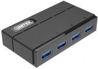 Photos - Card Reader / USB Hub Unitek 4 Ports Powered USB 3.0 Hub with USB-A Cable 