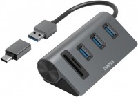 Photos - Card Reader / USB Hub Hama H-200140 