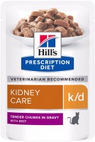 Photos - Cat Food Hills PD k/d Beef Pouch 