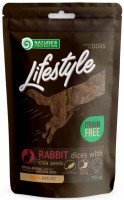 Photos - Dog Food Natures Protection Lifestyle Snack Soft Rabbit Dices with Chia Seeds 75 g 