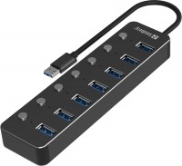 Card Reader / USB Hub Sandberg USB 3.0 Hub 7 Ports 