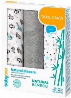 Photos - Nappies BabyOno Natural Bamboo Underpads 70x70 / 3 pcs 