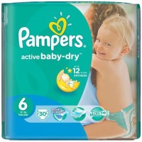 Photos - Nappies Pampers Active Baby-Dry 6 / 30 pcs 