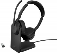 Photos - Headphones Jabra Evolve2 55 Link380a MS Stereo with Charging Stand 