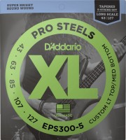 Photos - Strings DAddario XL ProSteels Bass 5-String 43-127 