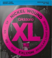 Photos - Strings DAddario XL Nickel Wound Bass MS 45-100 