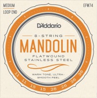 Photos - Strings DAddario Flatwound Mandolin 11-36 