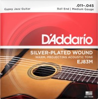 Photos - Strings DAddario Gypsy Jazz Silverplated Wound Ball End 11-45 