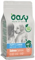 Photos - Dog Food OASY One Animal Protein Puppy Medium/Large Salmon 