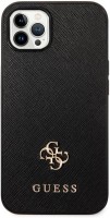 Photos - Case GUESS Saffiano Small Metal Logo for iPhone 13/13 Pro 