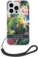 Photos - Case GUESS Flower Strap for iPhone 14 Pro 