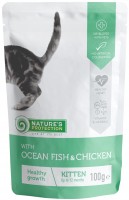 Photos - Cat Food Natures Protection Kitten Ocean Fish/Chicken Pouch 100 g 