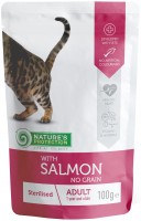 Photos - Cat Food Natures Protection Sterilised Pouch Salmon 100 g