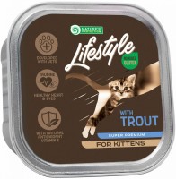 Photos - Cat Food Natures Protection Lifestyle Kitten Trout 85 g 