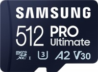 Photos - Memory Card Samsung PRO Ultimate + Adapter microSDXC 512 GB