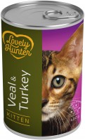 Photos - Cat Food Lovely Hunter Kitten Canned Veal/Turkey 400 g 