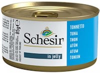 Photos - Cat Food Schesir Adult Canned Tuna in Jelly 85 g 