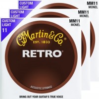 Photos - Strings Martin Retro Monel 11-52 (3-Pack) 