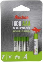 Photos - Battery Auchan  4xAA 1000 mAh