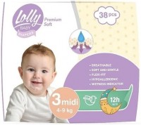 Photos - Nappies Lolly Premium Soft Diapers 3 / 38 pcs 