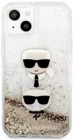 Photos - Case Karl Lagerfeld Liquid Glitter Karl & Choupette for iPhone 13 mini 