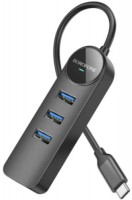 Photos - Card Reader / USB Hub Borofone DH5 Erudite USB-C to 4xUSB3.0 