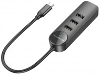 Photos - Card Reader / USB Hub Borofone DH5 Erudite USB-C to USB3.0 + 3xUSB2.0 
