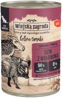 Photos - Dog Food Wiejska Zagroda Canned Adult Forest Flavors Wild Boar/Beef 400 g 1