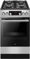 Photos - Cooker Amica 523GcE3.33ZpTsDpA Xsx stainless steel