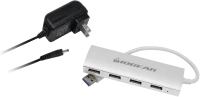Card Reader / USB Hub IOGEAR met(AL) P4P Hub 4-Port USB 3.0 