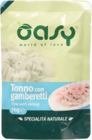 Photos - Cat Food OASY Natural Range Adult Tuna/Shrimp Pouch 70 g 