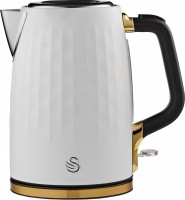 Photos - Electric Kettle SWAN Gatsby SK14082WHTN white