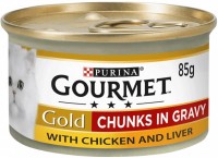 Photos - Cat Food Gourmet Gold Canned Chicken/Liver 85 g 