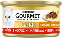 Photos - Cat Food Gourmet Gold Canned Sauce Delights Beef 85 g 