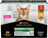 Photos - Cat Food Pro Plan Adult Sterilised Beef/Chicken in Gravy 10 pcs 