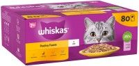 Photos - Cat Food Whiskas 7+ Poultry Feasts in Jelly  80 pcs