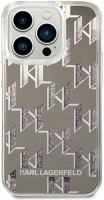 Photos - Case Karl Lagerfeld Liquid Glitter Monogram for iPhone 14 Pro 