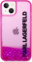 Photos - Case Karl Lagerfeld Liquid Glitter Elong for iPhone 14 Plus 