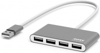 Photos - Card Reader / USB Hub Port Designs USB-A Hub 4X USB-A 2.0 Ports 
