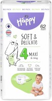 Photos - Nappies Bella Baby Happy Soft & Delicate Maxi 4 / 62 pcs 