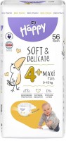 Photos - Nappies Bella Baby Happy Soft & Delicate Maxi 4+ / 56 pcs 