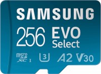 Photos - Memory Card Samsung EVO Select microSDXC + Adapter 256 GB