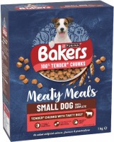 Photos - Dog Food Bakers Adult Small Meaty Meals Beef 1 kg 