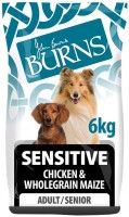 Photos - Dog Food Burns Sensitive Adult/Senior Chicken 6 kg 