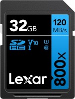 Photos - Memory Card Lexar High-Performance 800x SD UHS-I Card BLUE Series 32 GB