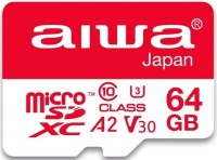 Photos - Memory Card Aiwa microSD + Adapter 64 GB