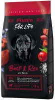 Photos - Dog Food Fitmin For Life Beef/Rice 12 kg 